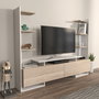Hanah Home Ava Soporte para TV Blanco y Roble